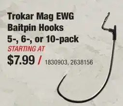 Cabela's Trokar Mag Ewg Baitpin Hooks offer