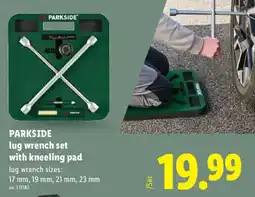 Lidl Parkside lug wrench set with kneeling pad offer
