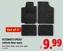 Lidl Ultimate speed vehicle floor mats offer