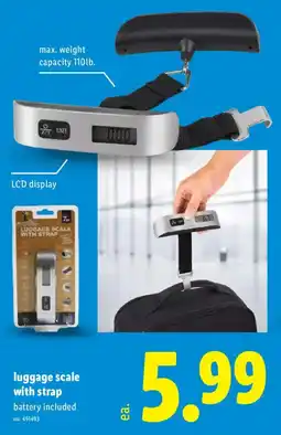 Lidl Luggage Scale With Strap offer