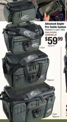 Cabela's Bass Pro Shops Advanced Angler Pro Tackle System offer