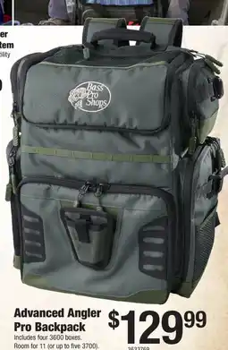 Cabela's Bass Pro Shops Advanced Angler Pro Backpack offer