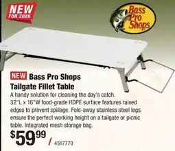 Cabela's Bass Pro Shops Tailgate Fillet Table offer