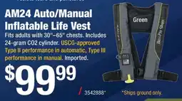 Cabela's Bass Pro Shops AM24 Auto/Manual Inflatable Life Vest offer