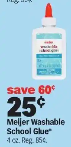 Meijer Meijer Washable School Glue offer