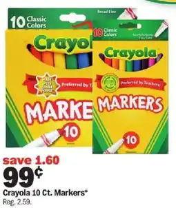 Meijer Crayola 10 Ct. Markers offer