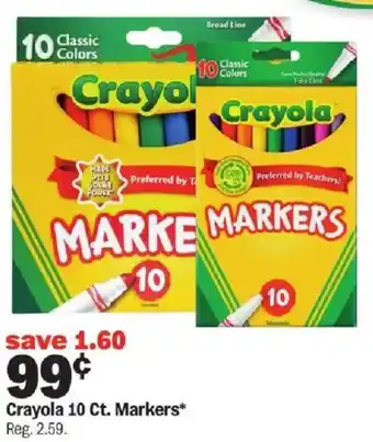 Meijer Crayola 10 Ct. Markers offer