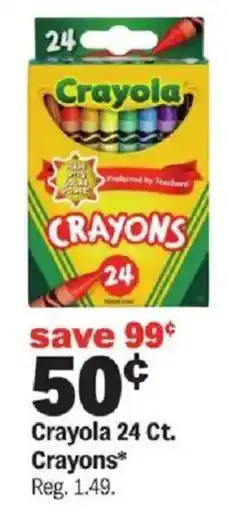 Meijer Crayola 24 Ct. Crayons offer