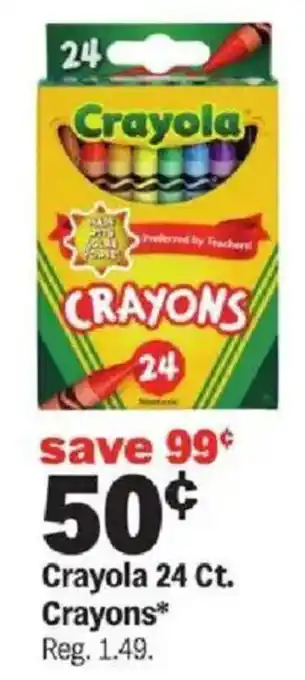 Meijer Crayola 24 Ct. Crayons offer