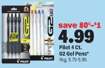 Meijer Pilot 4 Ct. G2 Gel Pens offer