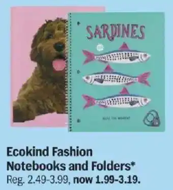 Meijer Ecokind Fashion Notebooks and Folders offer