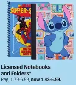 Meijer Licensed Notebooks and Folders offer