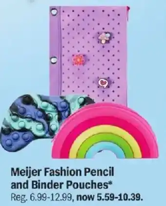 Meijer Meijer Fashion Pencil and Binder Pouches offer