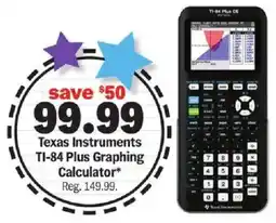 Meijer Texas Instruments TI-84 Plus Graphing Calculator offer