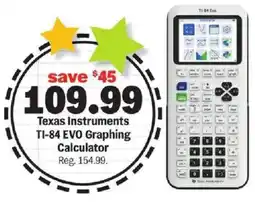 Meijer Texas Instruments TI-84 EVO Graphing Calculator offer