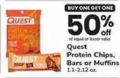 Safeway Quest Protein Chips, Bars or Muffins offer
