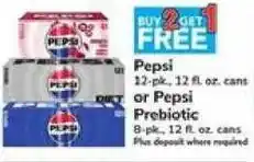 Safeway Pepsi or Pepsi Prebiotic offer