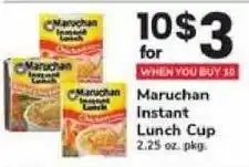 Safeway Maruchan Instant Lunch Cup 2.25 oz. pkg. offer