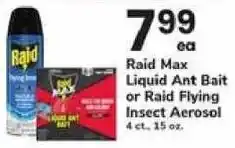 Safeway Raid Max Liquid Ant Bait or Raid Flying offer
