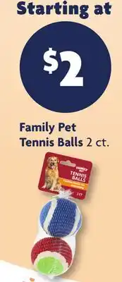 Family Dollar Family Pet Tennis Balls offer