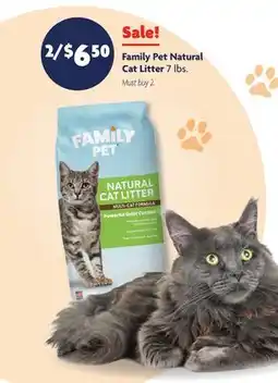 Family Dollar Family Pet Natural Cat Litter offer