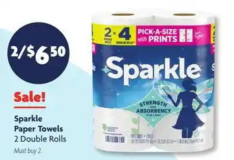 Family Dollar Sparkle Paper Towels offer