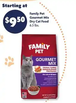 Family Dollar Family Pet Gourmet Mix Dry Cat Food offer