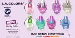 Family Dollar L.A. COLORS offer