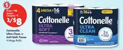 Family Dollar Cottonelle Ultra Clean or Soft bath Tissue offer