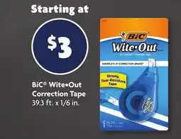 Family Dollar BiC Wite-Out Correction Tape offer
