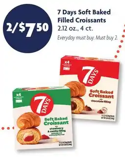Family Dollar 7 Days Soft Baked Filled Croissants offer