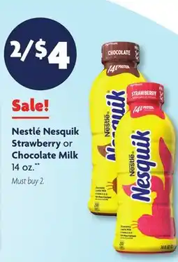 Family Dollar Nestlé Nesquik Strawberry or Chocolate Milk offer
