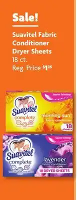 Family Dollar Suavitel Fabric Conditioner Dryer Sheets offer