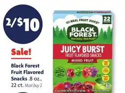 Family Dollar Black Forest Fruit Flavored Snacks offer