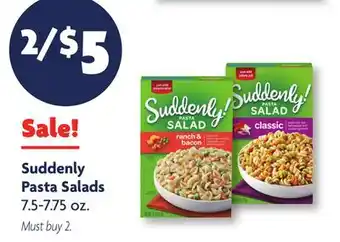 Family Dollar Suddenly Pasta Salads offer