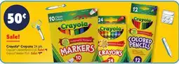 Family Dollar Crayola Crayons, 24 pk., Colored Pencils, 12 pk offer