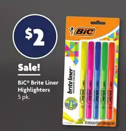 Family Dollar BiC Brite Liner Highlighters offer