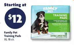 Family Dollar Family Pet Training Pads offer