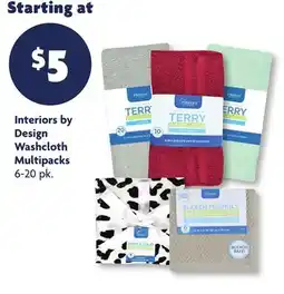 Family Dollar Interiors by Design Washcloth Multipacks offer