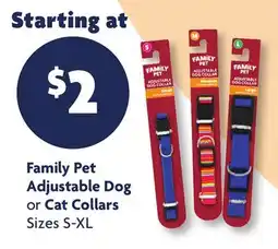 Family Dollar Family Pet Adjustable Dog or Cat Collars offer