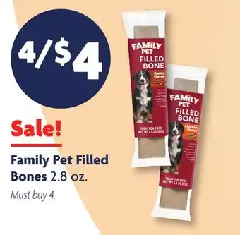 Family Dollar Family Pet Filled Bones offer