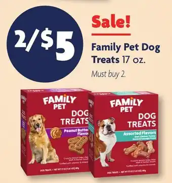 Family Dollar Family Pet Dog Treats offer