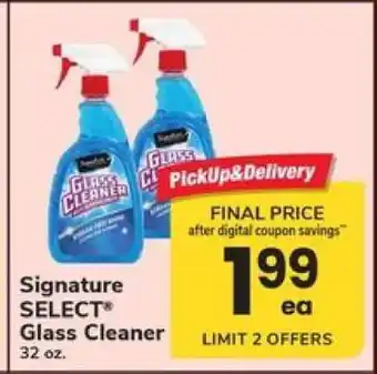 Safeway Signature Select Glass Cleaner offer