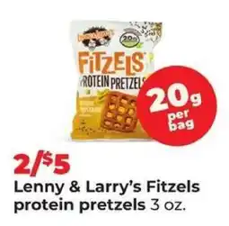 Hy-Vee Lenny & Larry’s Fitzels Protein Pretzels offer