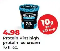 Hy-Vee Protein Pint high protein ice cream offer