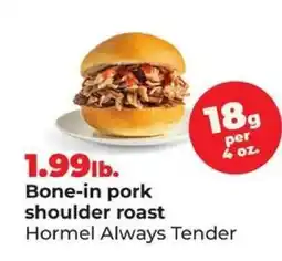 Hy-Vee Bone-in Pork Shoulder Roast offer