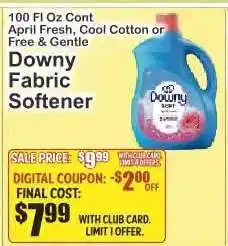 Key Food Downy Fabric Softener offer