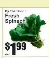 Key Food Fresh Spinach offer