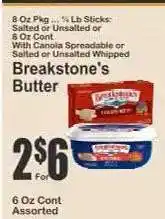 Key Food Breakstone's Butter offer
