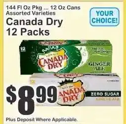 Key Food Canada Dry 12 Packs offer